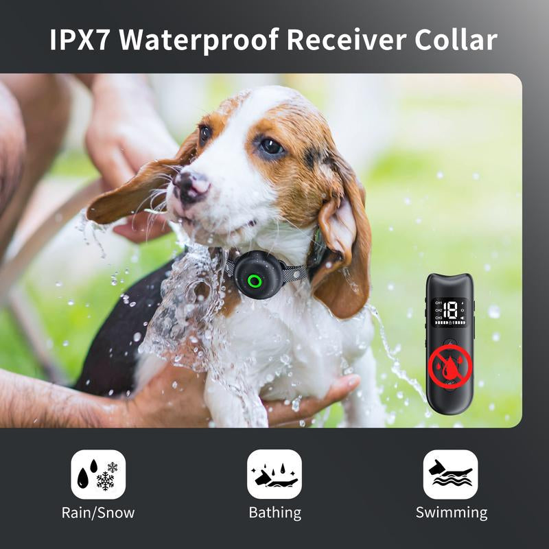 Professional Ultrasonic Dog Training Collar - Effective Bark Deterrent Device for Behavior Correction
