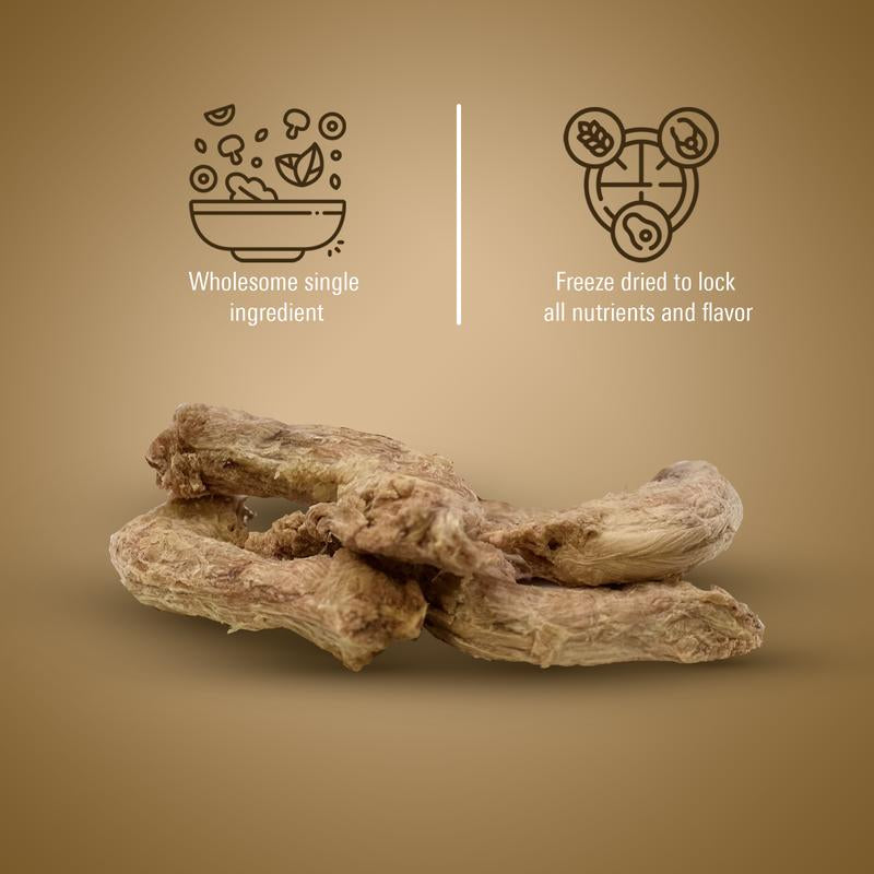 Bonnie Rocket Chicken Neck Treats for Dogs & Cats Freeze Dried, Healthy & Raw Treats Rich in Calcium & Phosphorus Promotes Healthy Joints, Skin & Fur