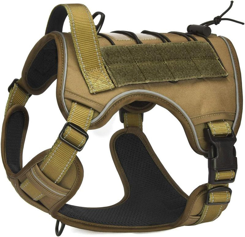 Tactical Dog Harness – No Pull Adjustable Training Vest for Small, Medium, and Large Dogs, Reflective and Easy Control Pet Harness