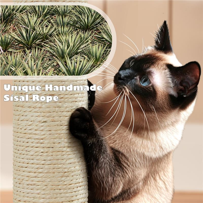 Yaheetech 54-Inch Cat Tree Tower with Condo and Scratch Post for Kittens and Small Pets