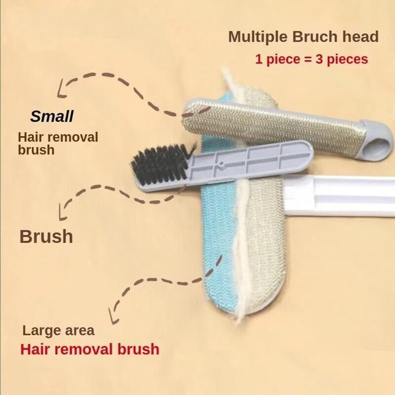 Cat Hair Cleaning Tools, 1 Count/2 Counts Pet Hair Cleaning Brush, Long Handle Pet Hair Remover for Carpet, Sofa, Couch, Multifunctional Cleaning Tool for Home, Deshedding Tool