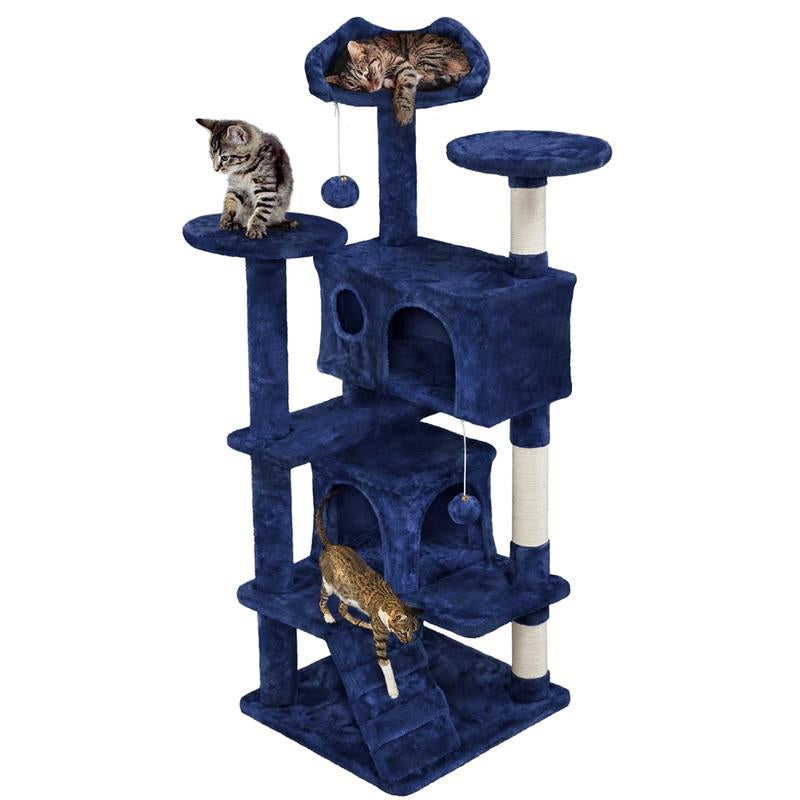 Yaheetech 54-Inch Cat Tree Tower with Condo and Scratch Post for Kittens and Small Pets