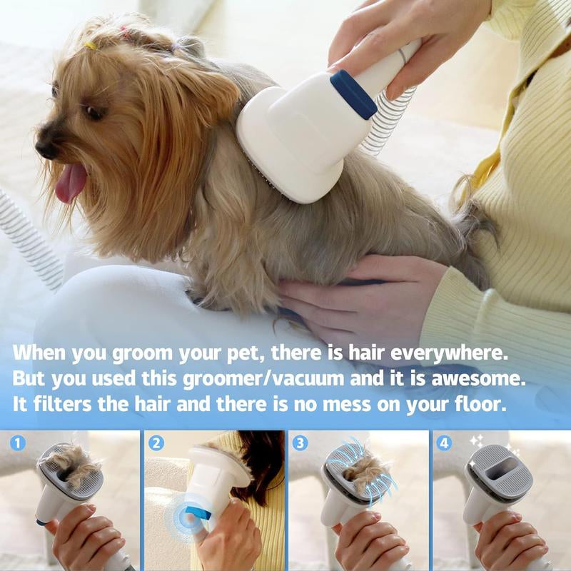 LMVVC Pet Grooming Kit with Vacuum for Dogs and Cats Groomer Tools Poodle Puppy
