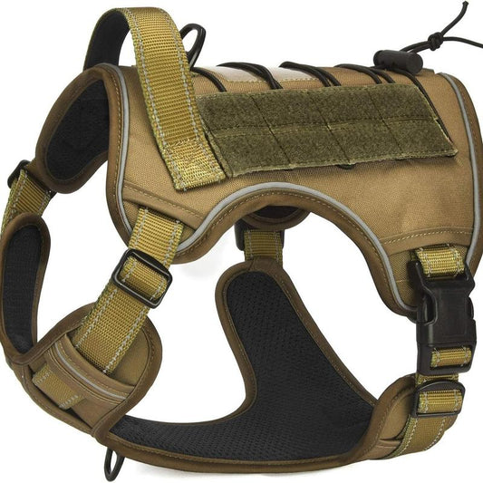 Tactical Dog Harness – No Pull Adjustable Training Vest for Small, Medium, and Large Dogs, Reflective and Easy Control Pet Harness
