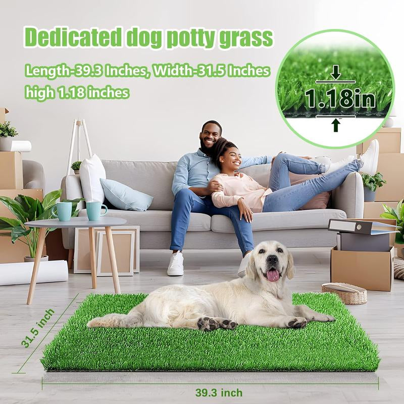 Grass Dog Pee Pad for Larger Dogs -39.3 X 31.5